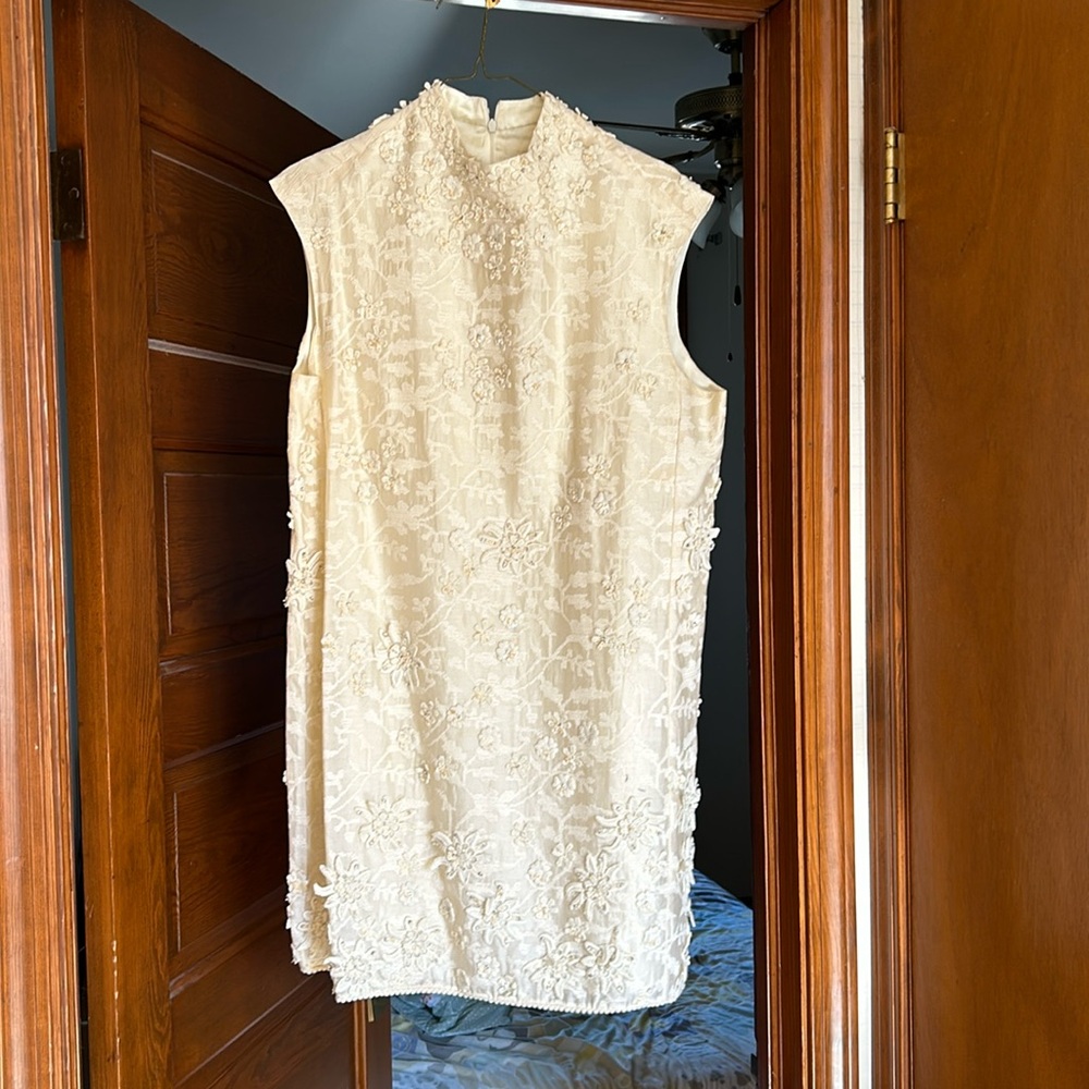 Anthropologie Payal Jane knee length white dress. Worn once.